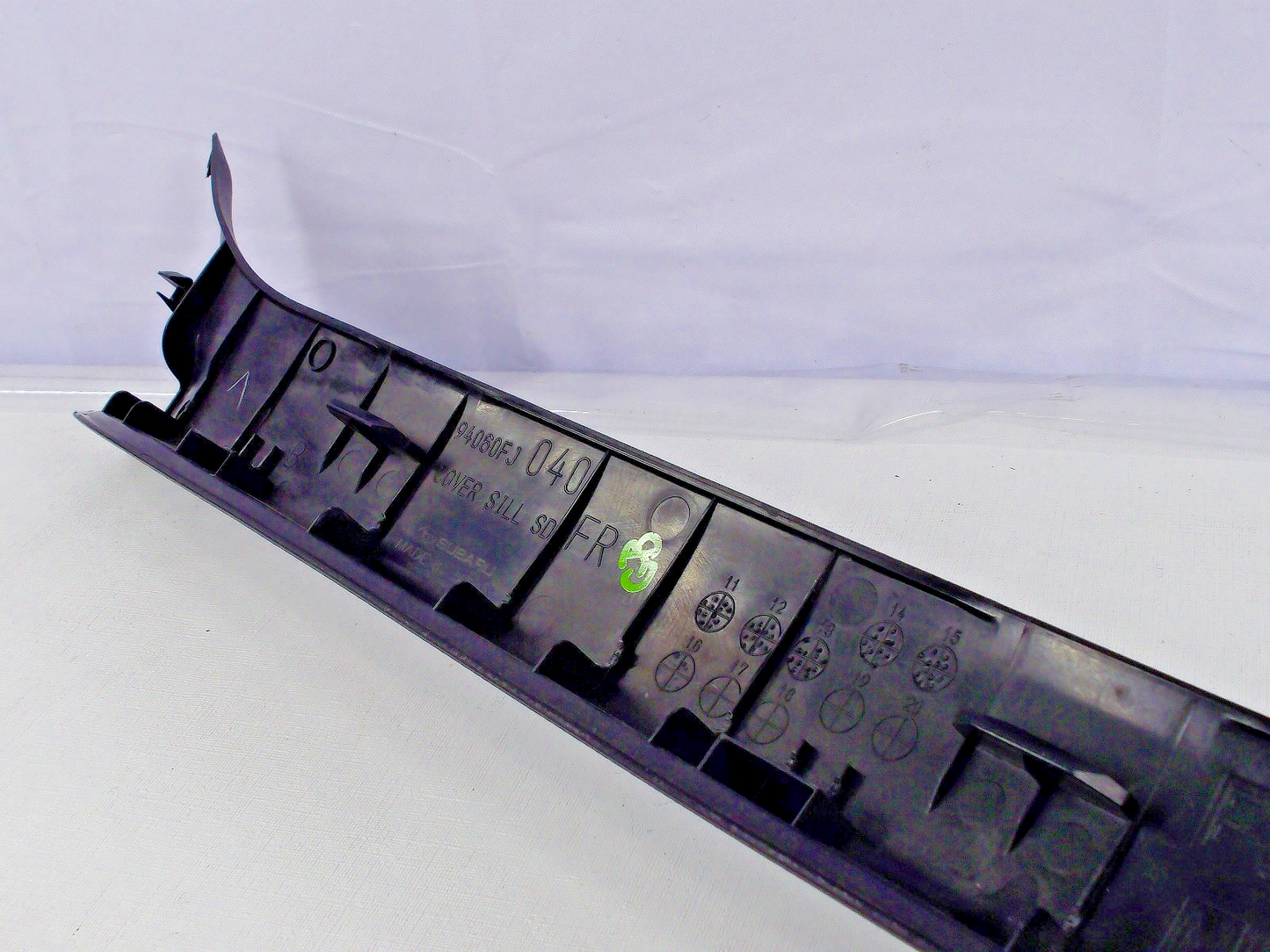 2014-2018 Subaru Forester Front Right Door Sill Plate Black Trim Cover OEM