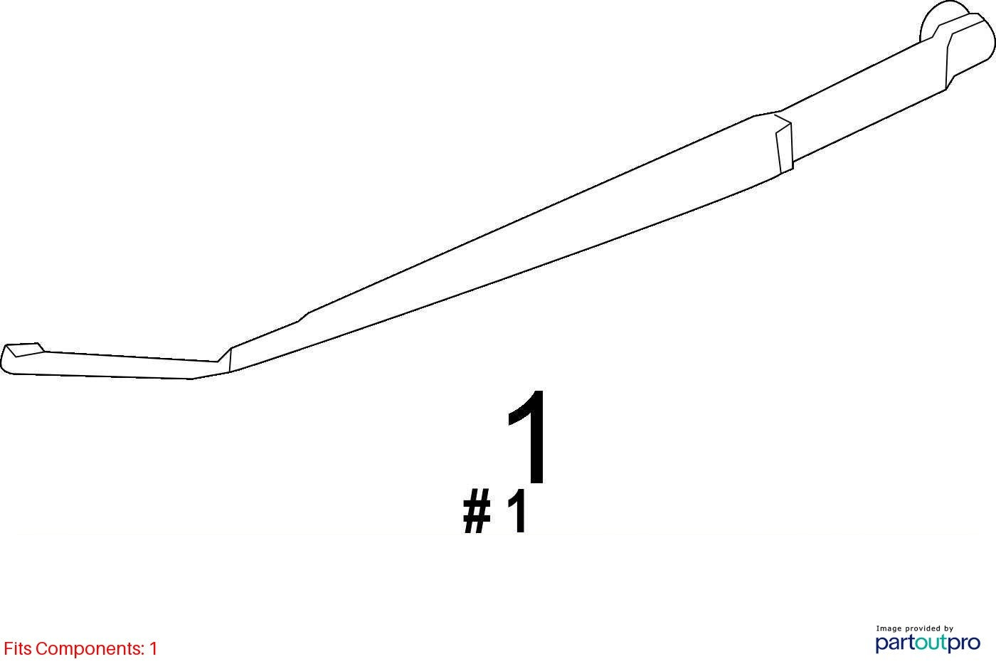 2014-2018 Subaru Forester Right Windshield Wiper Arm OEM