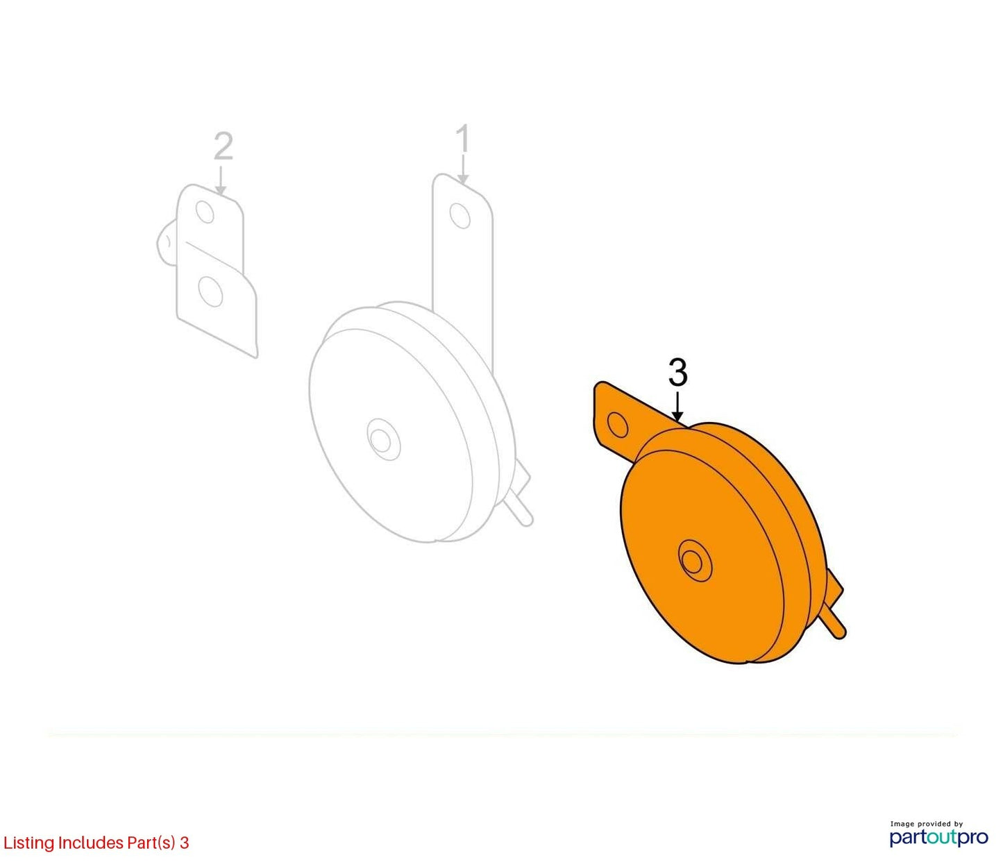 2014-2018 Subaru Forester Low Note Horn UCL-202 OEM