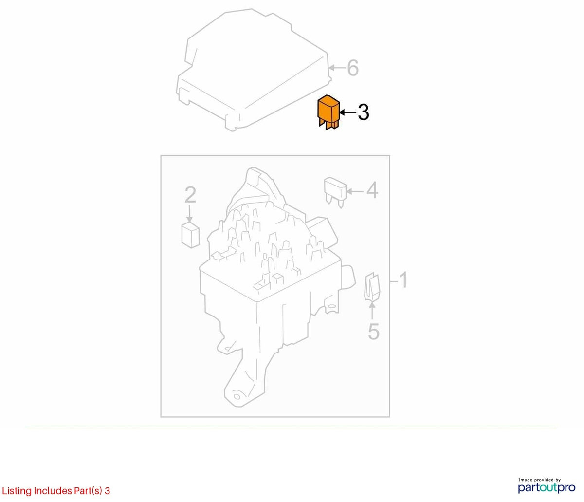 2014-2017 Subaru Forester Panasonic Relay 60914-1601 Assembly OEM 82501AG041