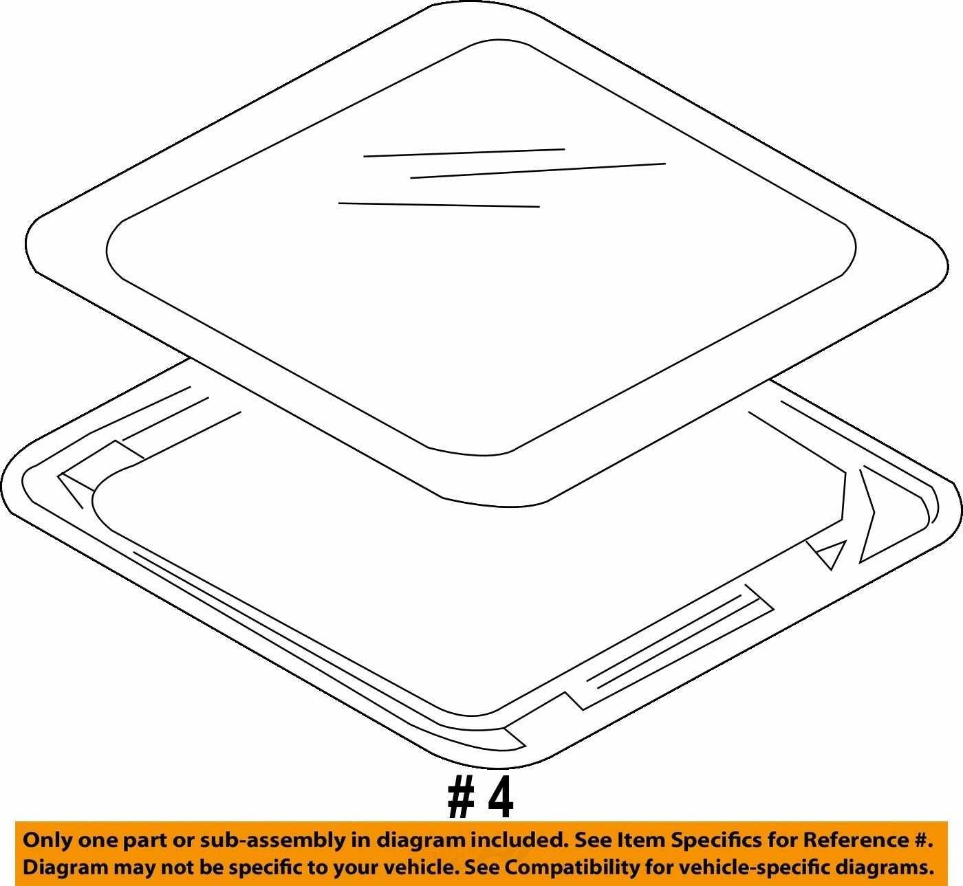 2009-2013 Subaru Forester Roof Sunroof Moonroof Glass 65430SC001 OEM