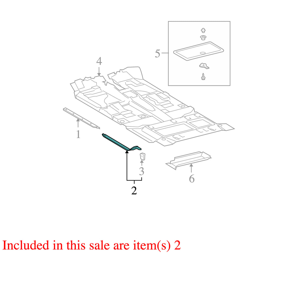2004-2006 Toyota Tundra Double Cab Left Rear Door Sill Plate OEM 679180C010E1