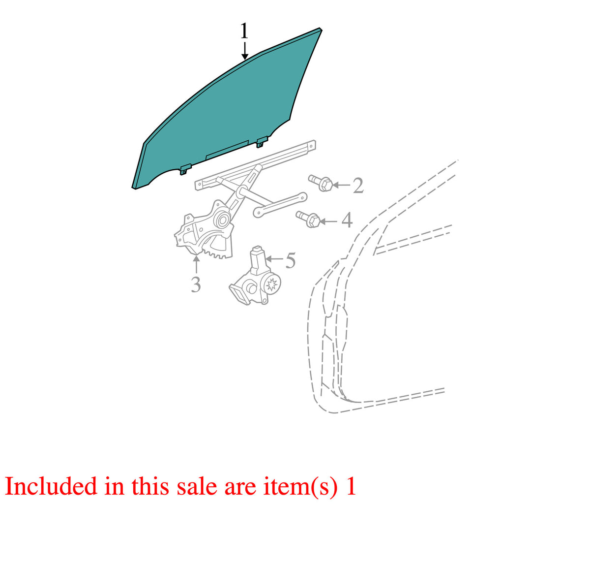 2006-2012 Toyota RAV4 Front Left Door Window Glass OEM FD22915GTY