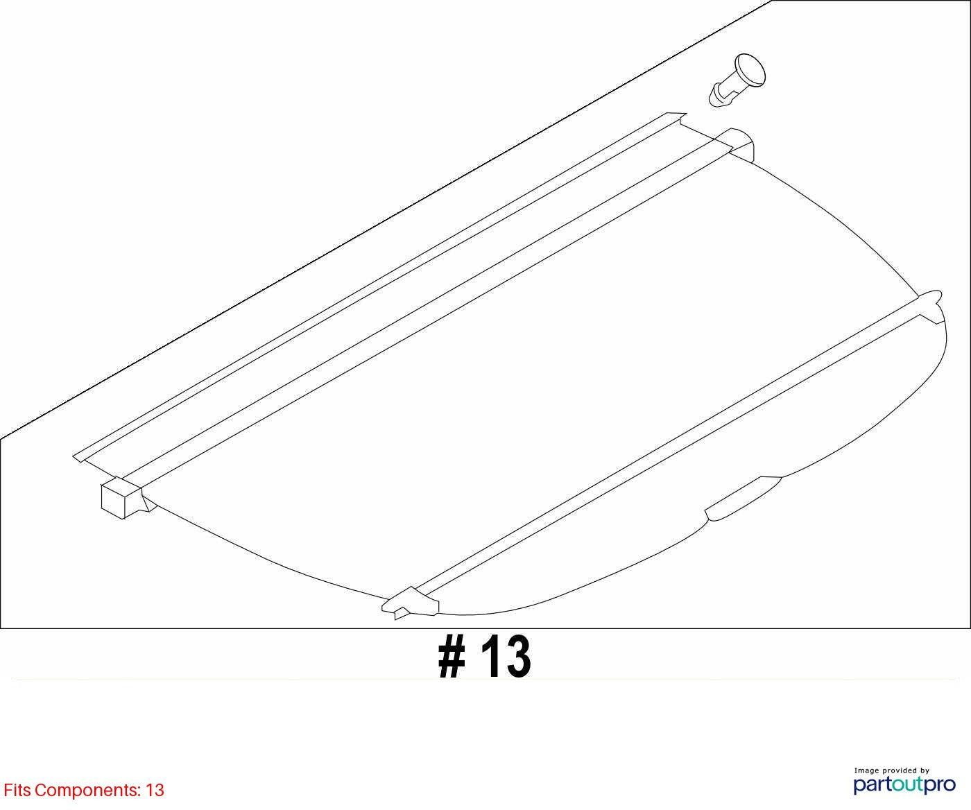 2015-2017 Subaru Forester Trunk Cargo Deck Tonneau Cover OEM