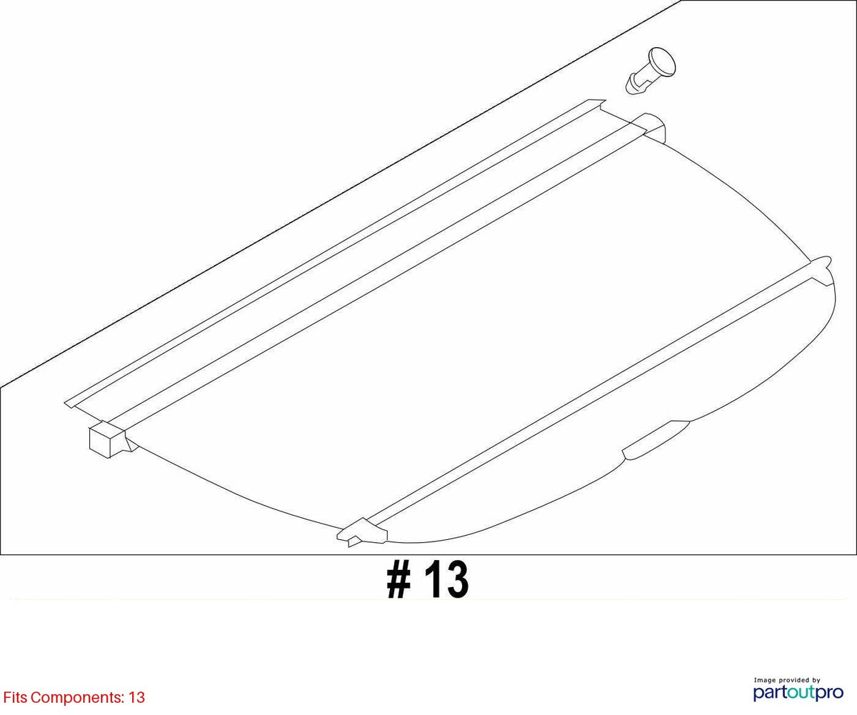 2015-2017 Subaru Forester Trunk Cargo Deck Tonneau Cover OEM 65550SG002VH