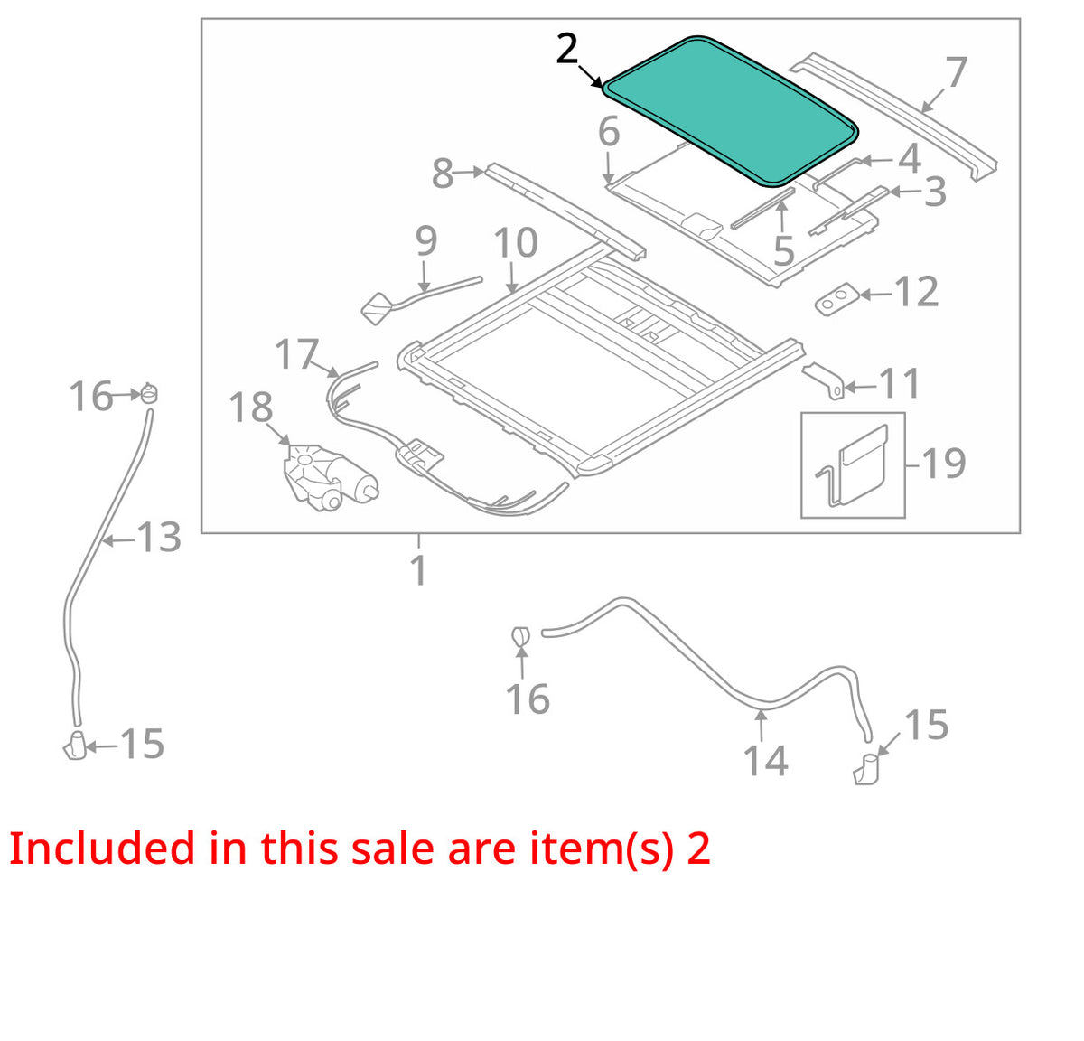 2005-2010 Kia Sportage Sunroof Glass Roof Window OEM 816101F000
