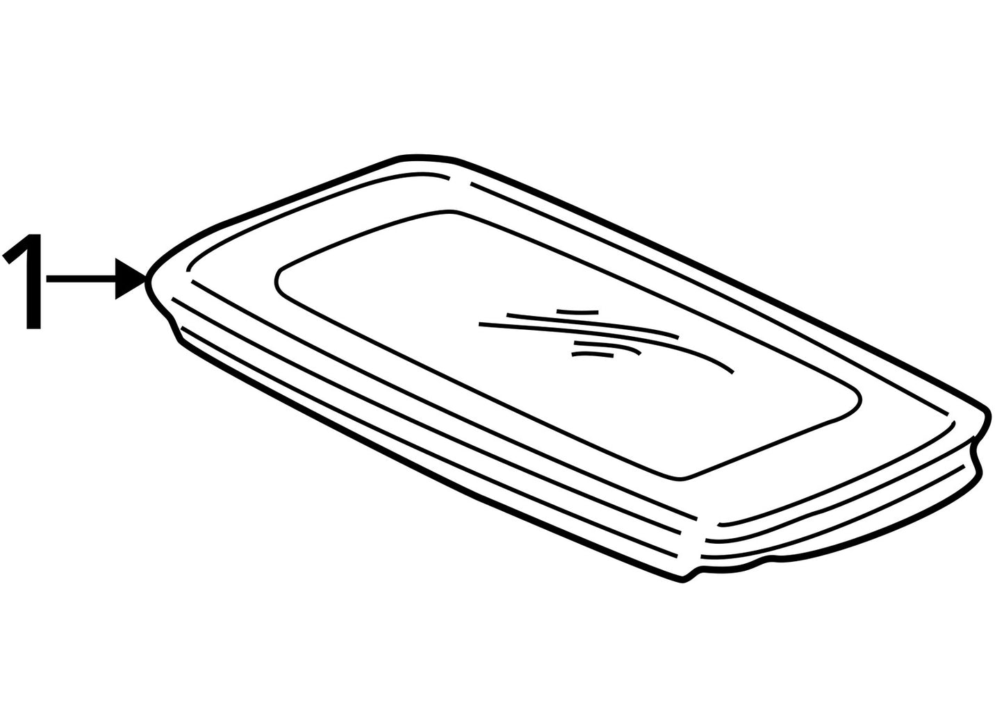 2002-2005 Honda Civic 4 Door Sedan Roof Sunroof Window Glass 70200-S5D-A22 OEM