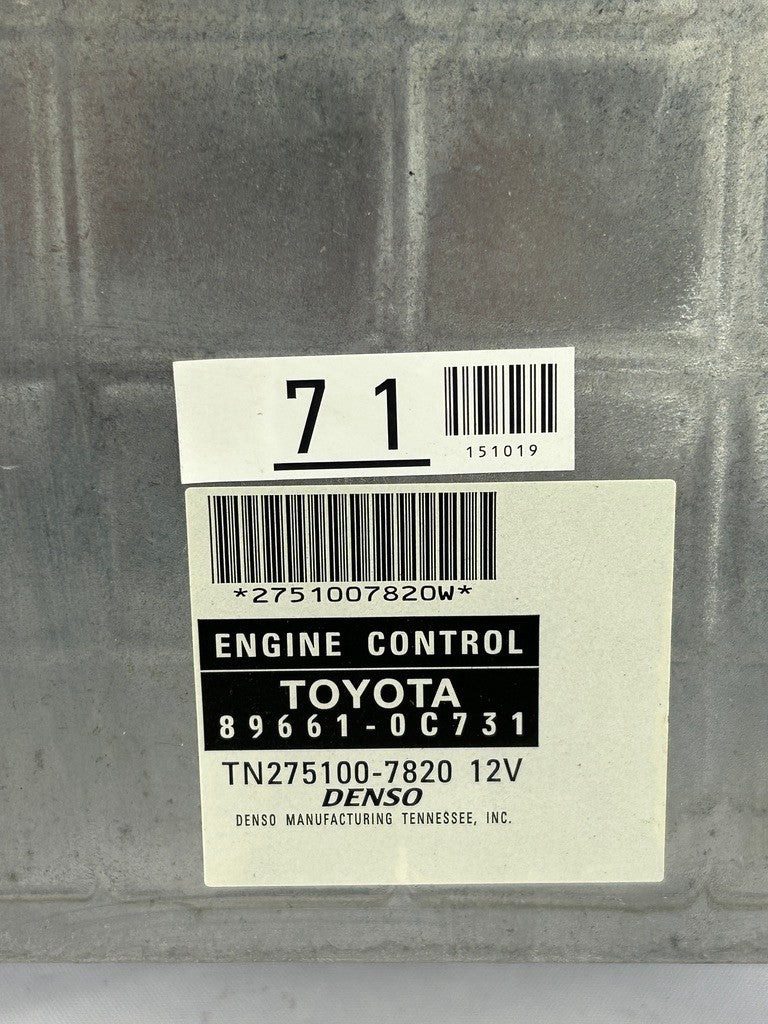 2006 Toyota Tundra 4.7L 4WD Engine Control Module (ECM) 896610C731 OEM