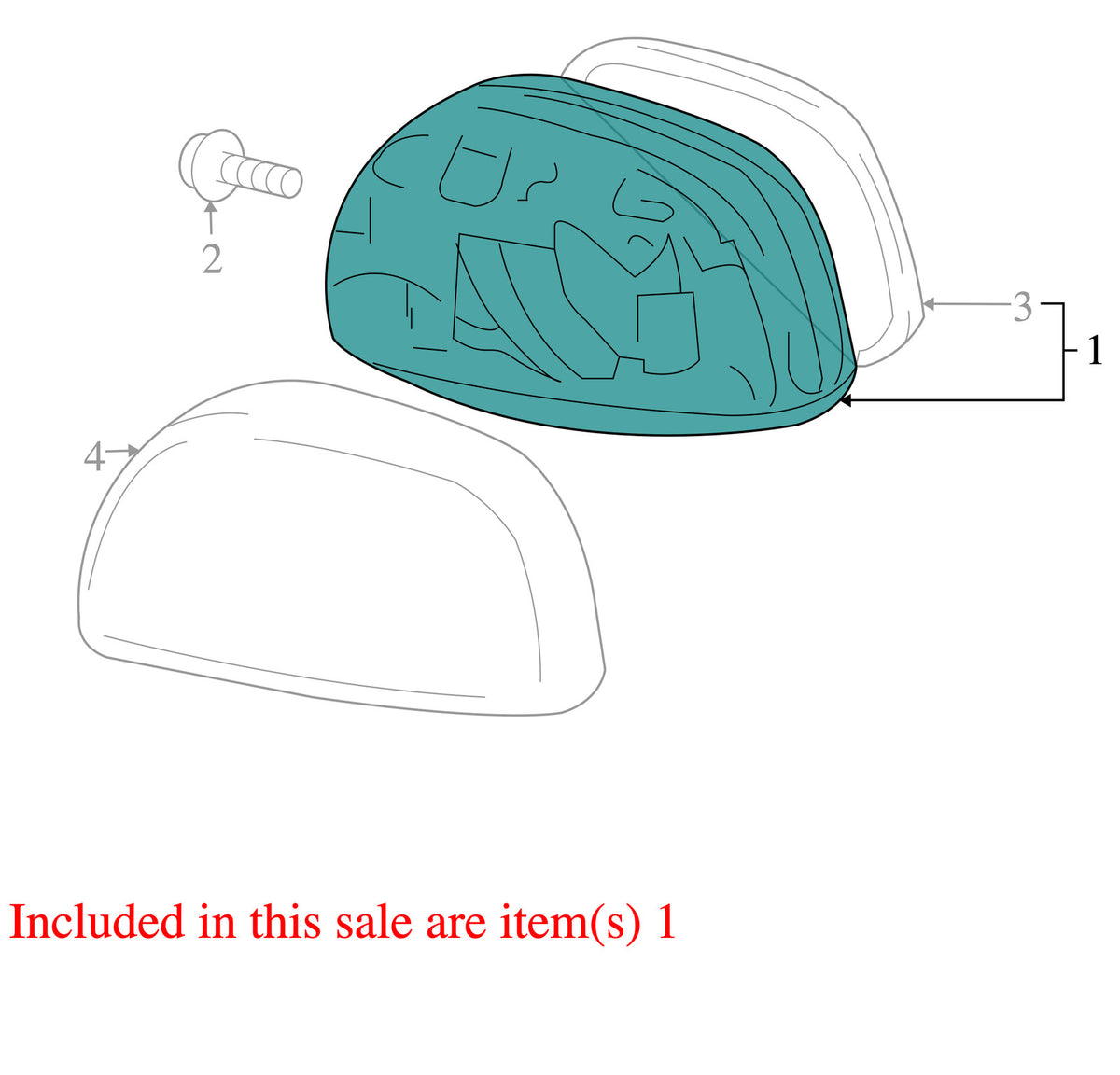 2006-2008 Toyota RAV4 Left Front Door Side Mirror White OEM 8794042820