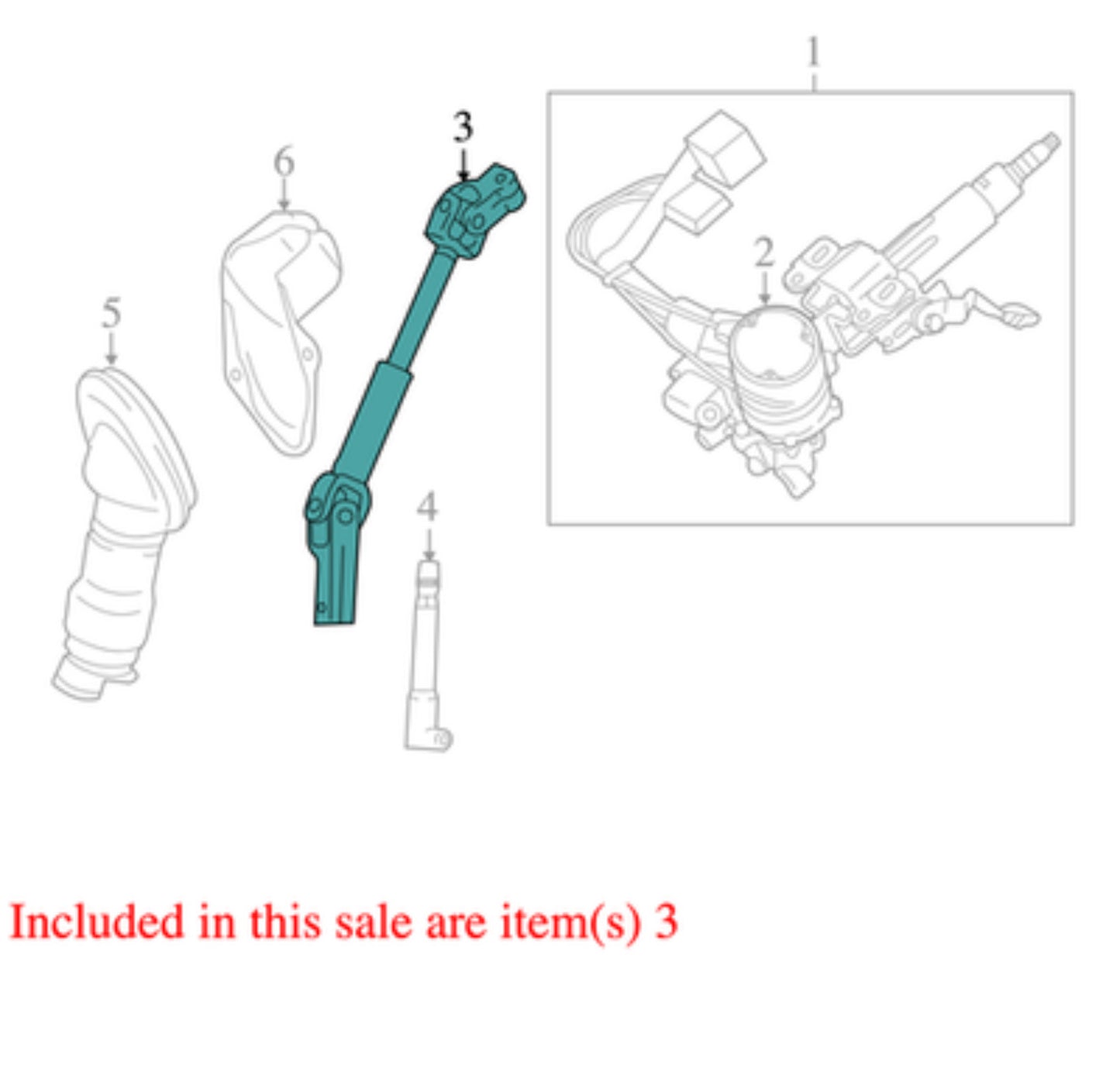 2006-2012 Toyota RAV4 Upper Steering Shaft OEM