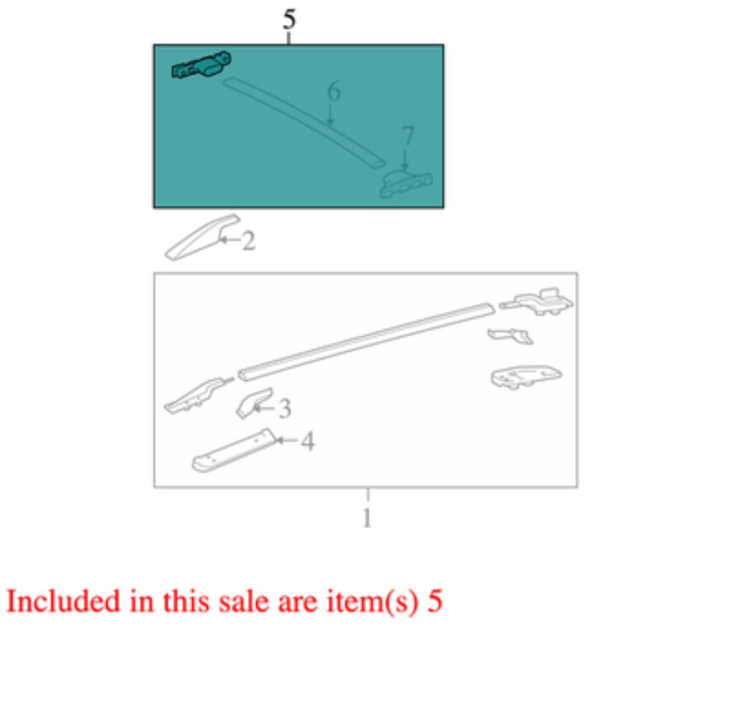 2006-2012 Toyota RAV4 Roof Rack Crossbars OEM