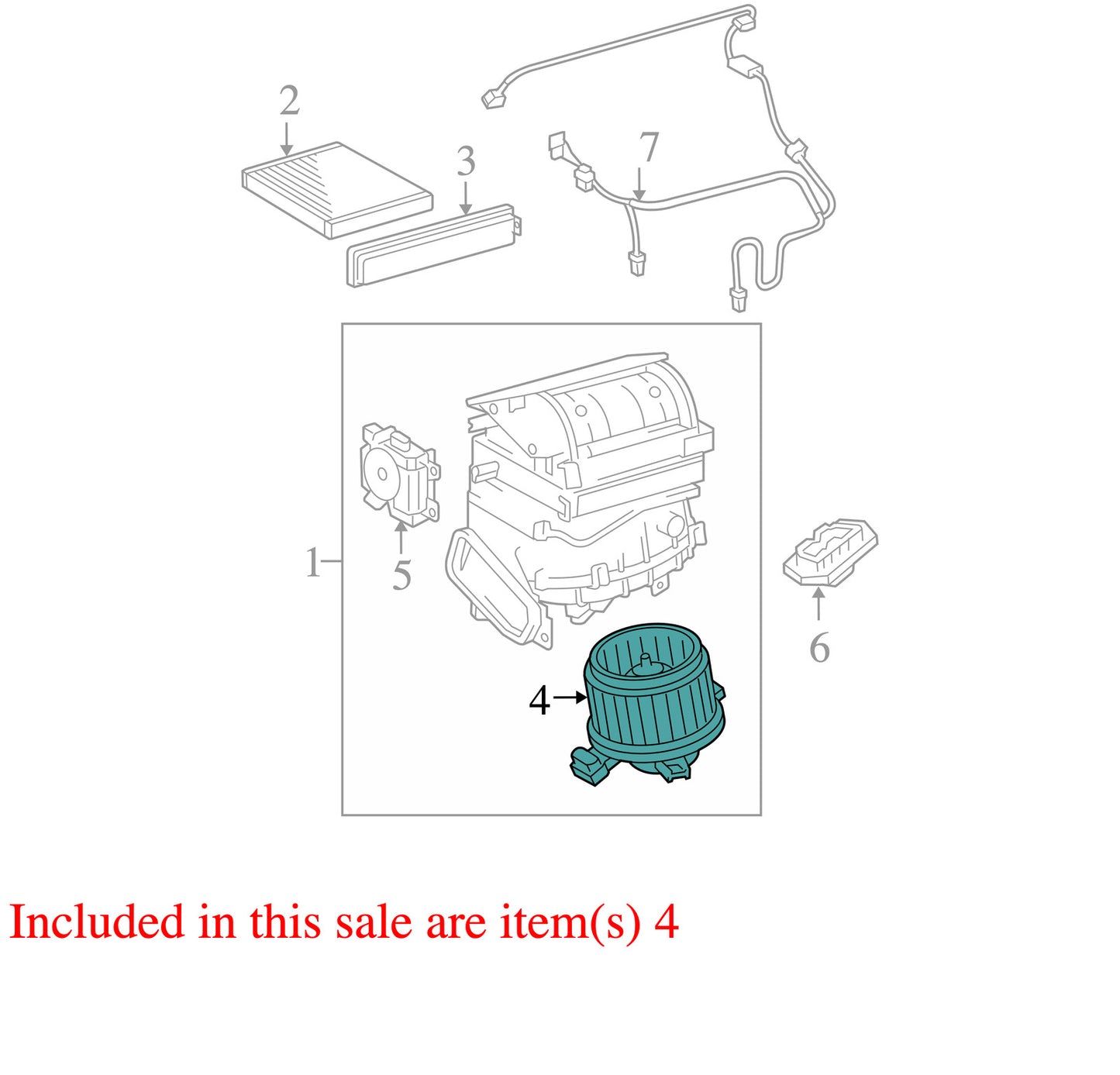 2006-2012 Toyota RAV4 HVAC Blower Motor OEM