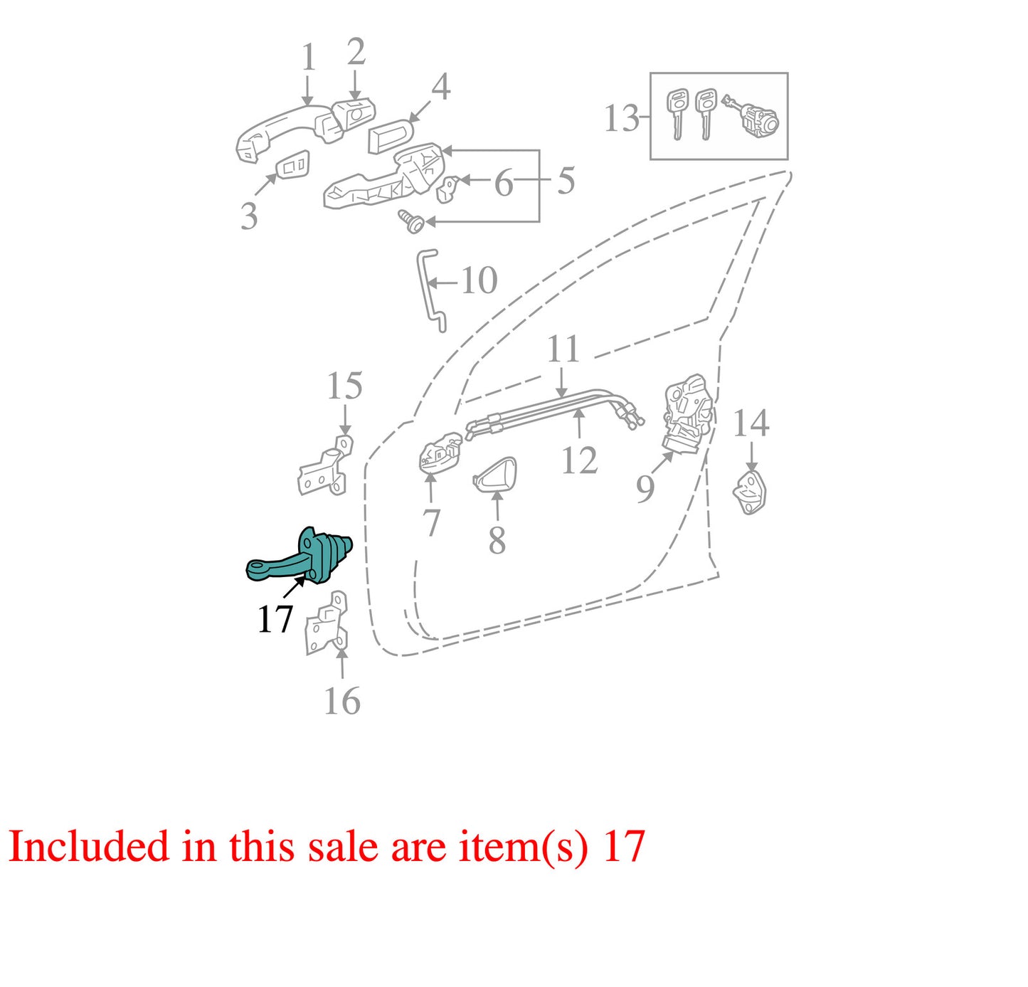 2006-2012 Toyota RAV4 Right Front Door Check OEM