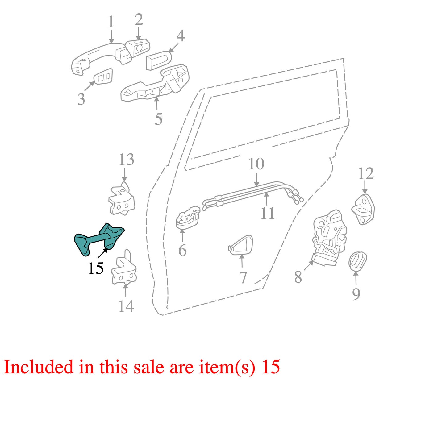 2006-2012 Toyota RAV4 Right Rear Door Check OEM