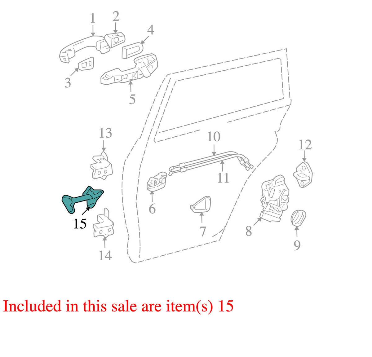 2006-2012 Toyota RAV4 Right Rear Door Check OEM 686400R010