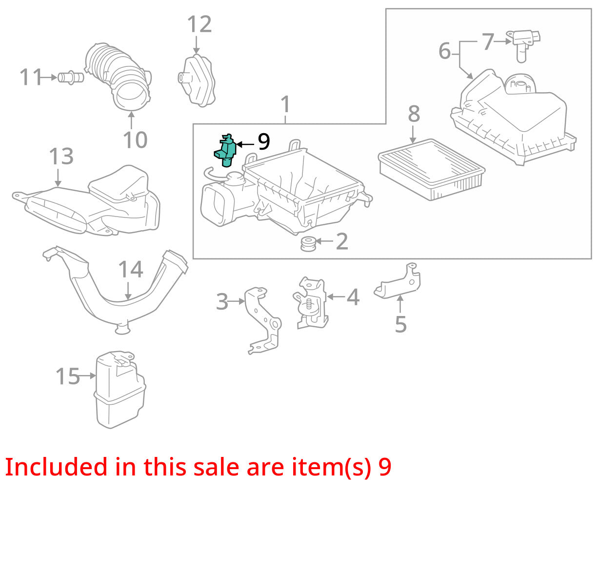 2007-2012 Toyota RAV4 Vacuum Switching Valve 90910-12088