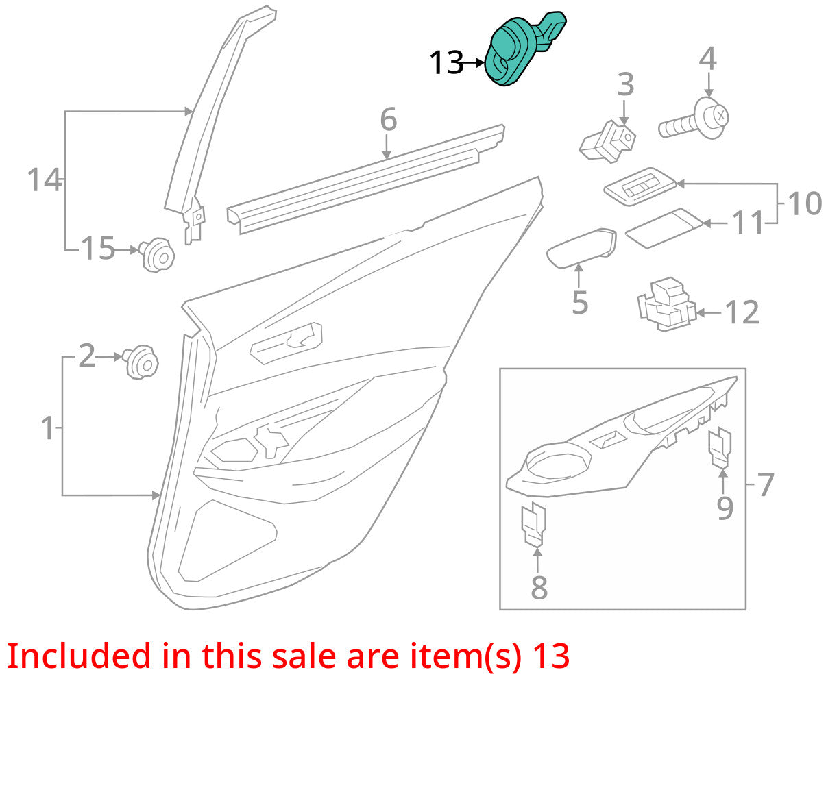2006-2008 Toyota RAV4 Liftgate Hatch Door Ajar Open Switch Sensor OEM