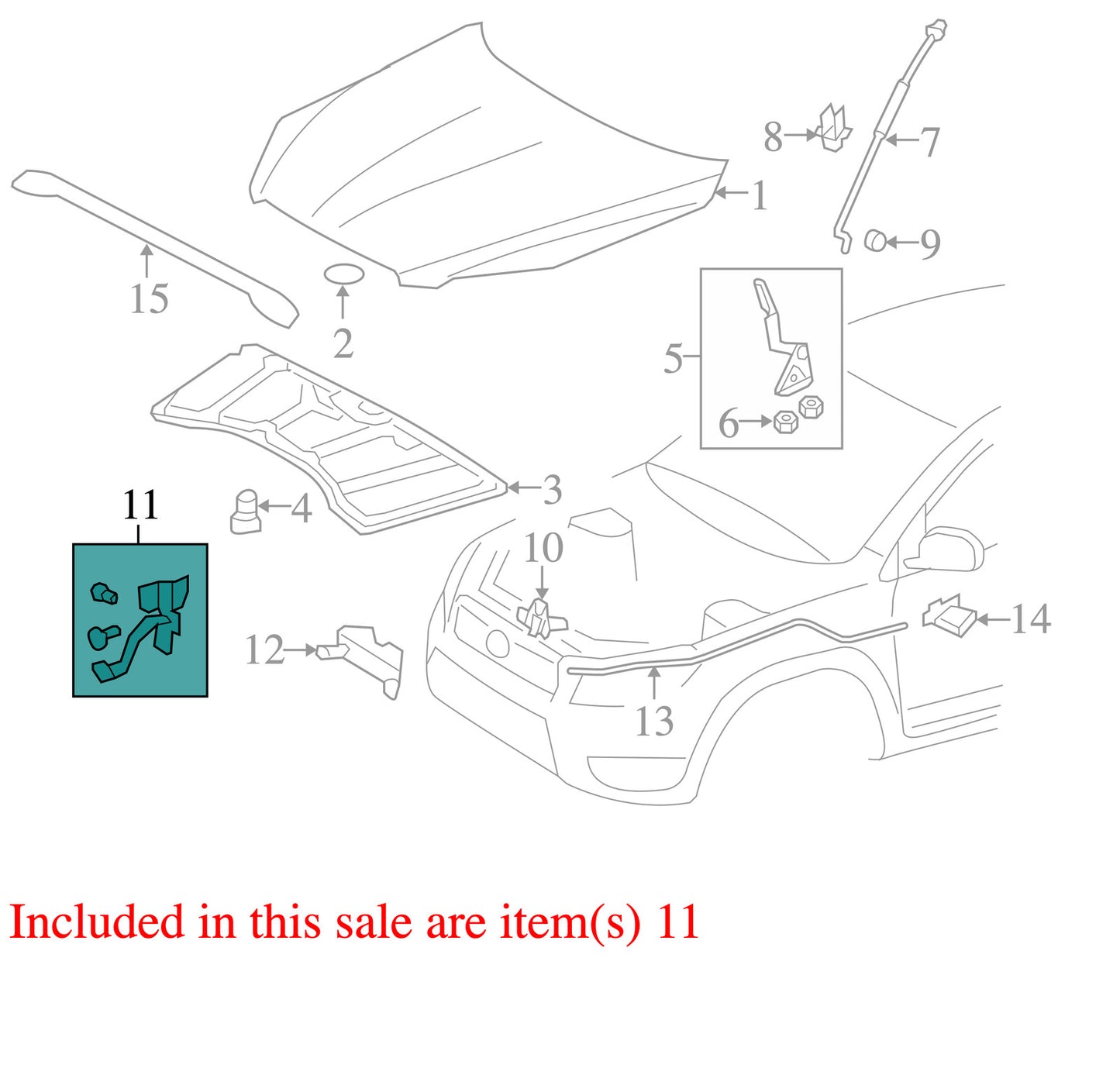 2006-2012 Toyota RAV4 Front Hood Latch OEM
