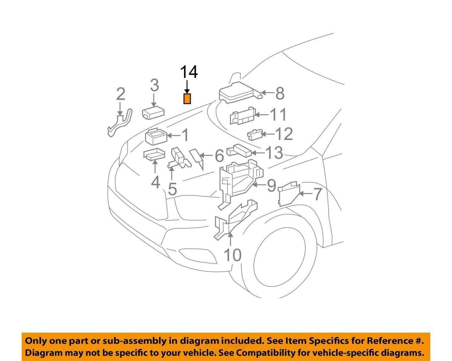 2001-2025 Toyota Denso Lexus Relay 90987-02025 OEM