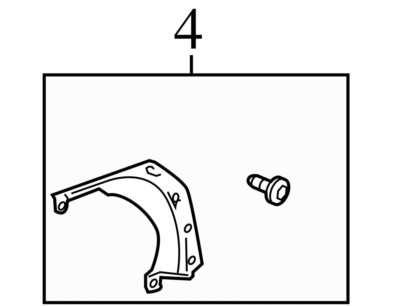 2006-2012 Toyota RAV4 Rear Right Upper Liftgate Door Molding White OEM