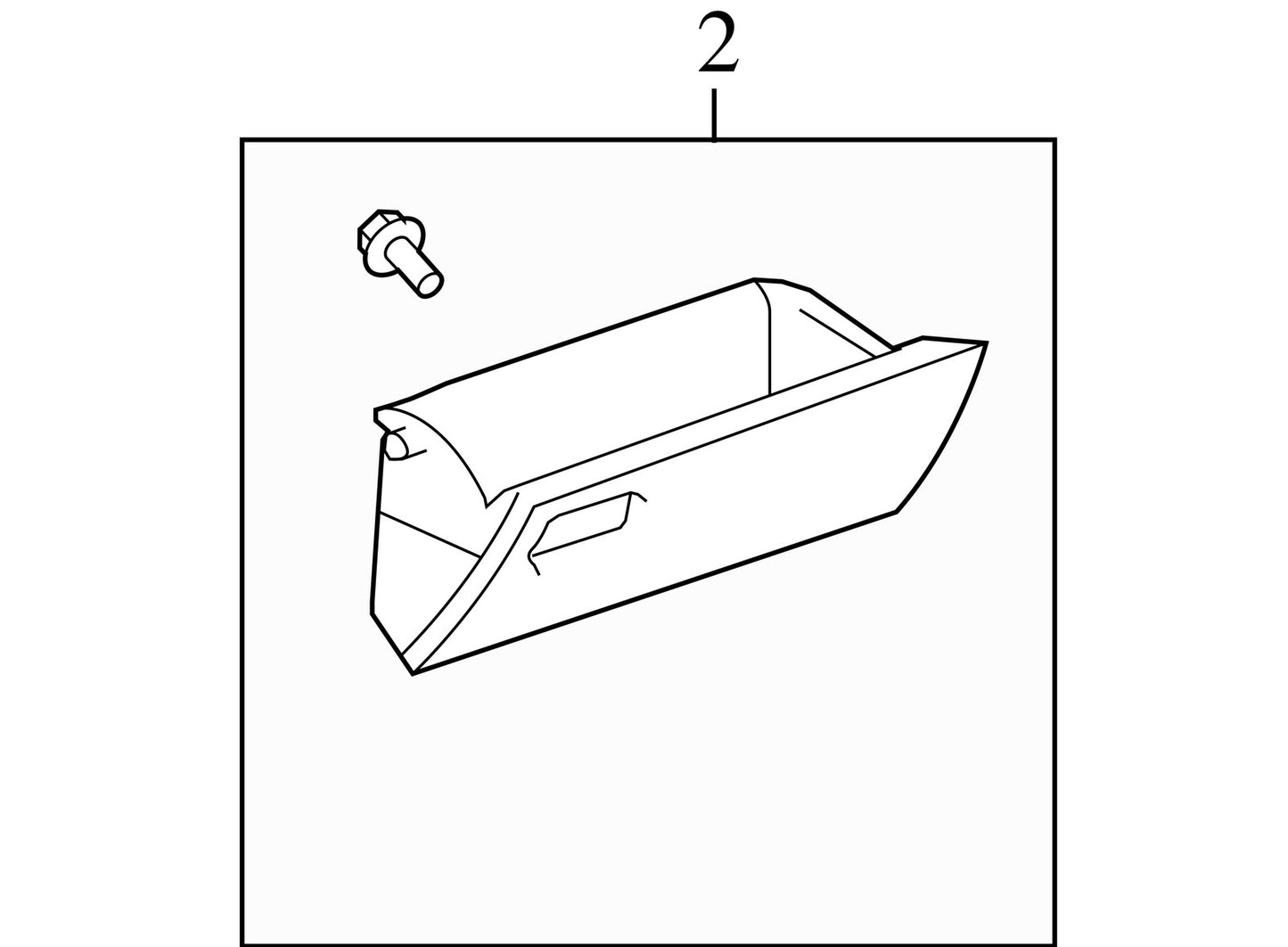 2006-2012 Toyota RAV4 Glove Box Gray OEM