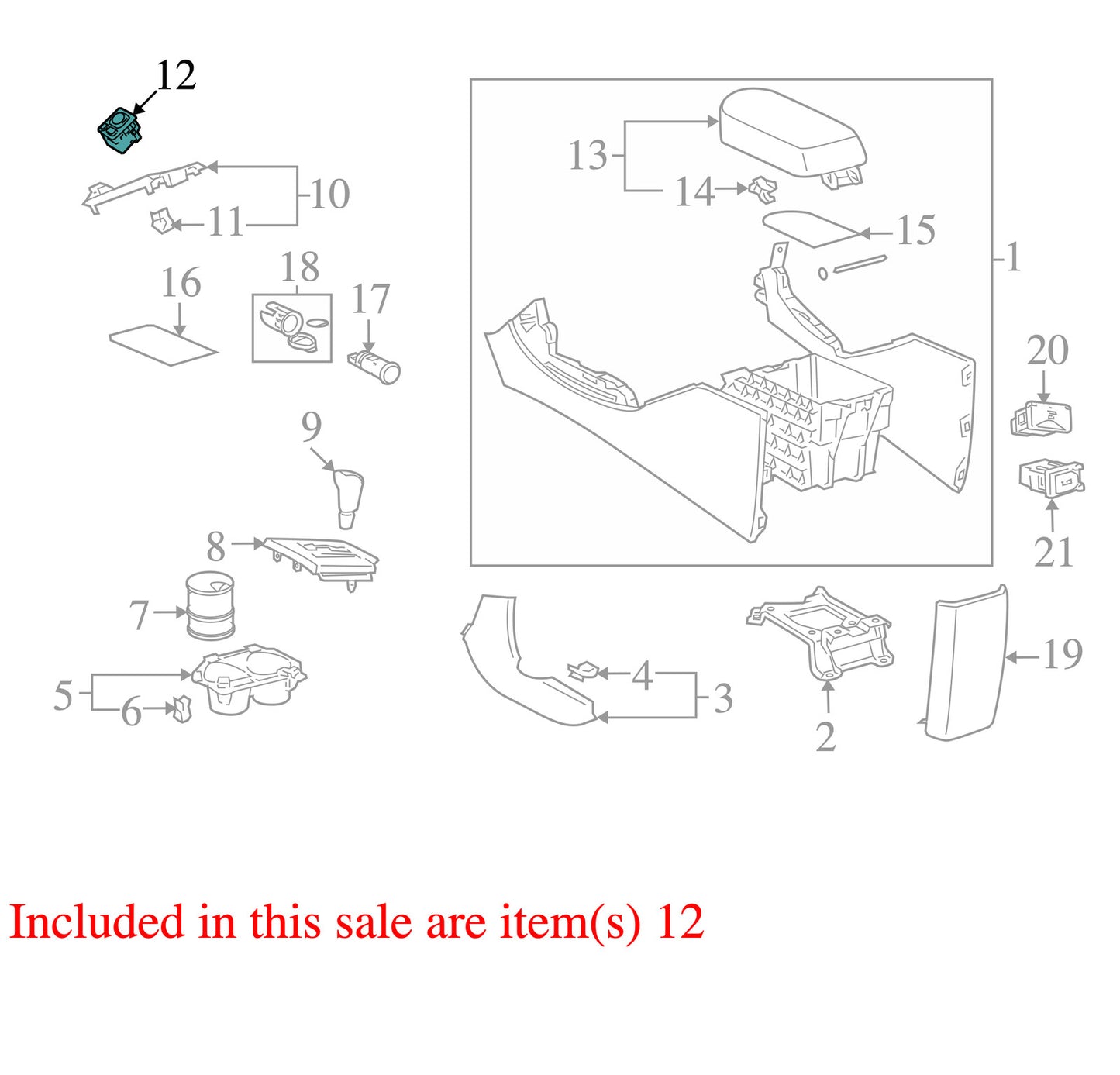 2006-2012 Toyota RAV4 Door Mirror Switch OEM