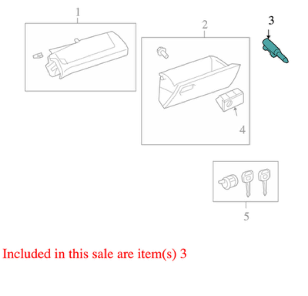2006-2012 Toyota RAV4 Glove Box Door Bumper OEM 55054AA020