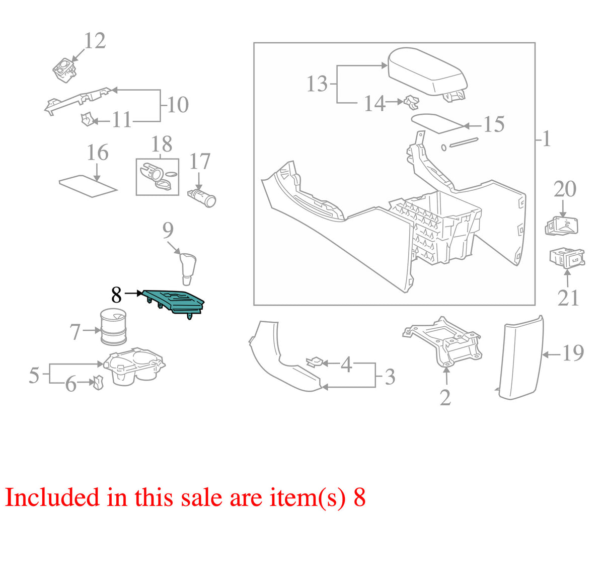 2006-2012 Toyota RAV4 Automatic Transmission Shift Indicator 359070R010