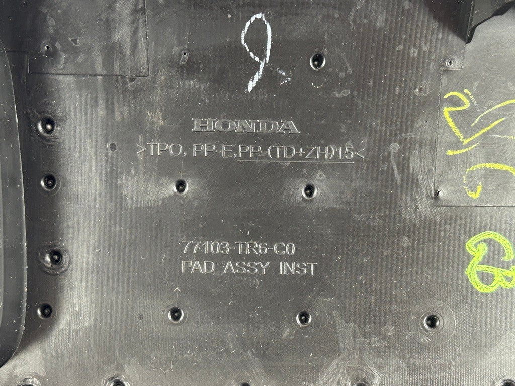 2013-2015 Honda Civic Right Instrument Panel Pad Black OEM