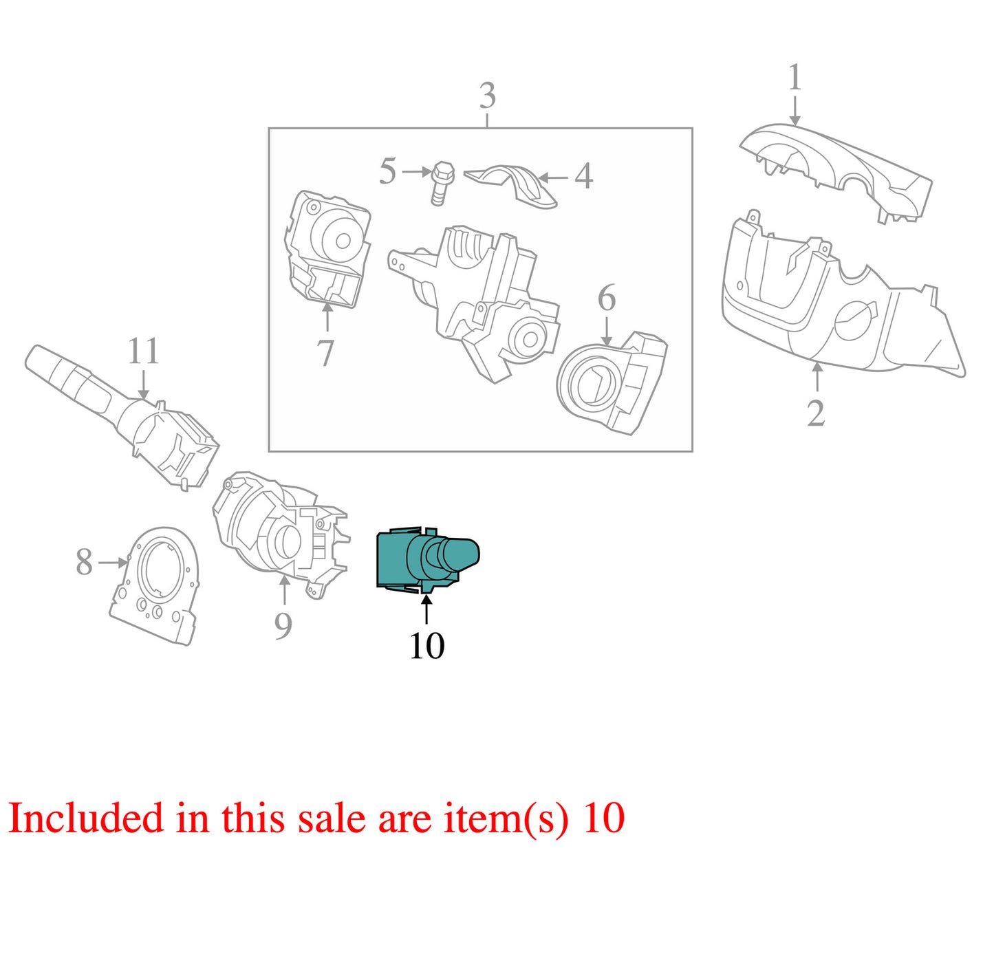 2013-2018 Honda Civic Combination Wiper Switch OEM
