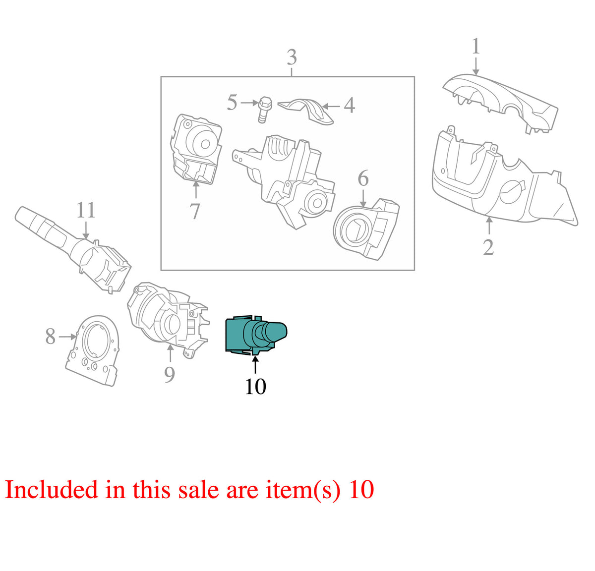 2013-2018 Honda Civic Combination Wiper Switch OEM 35256TV0S61