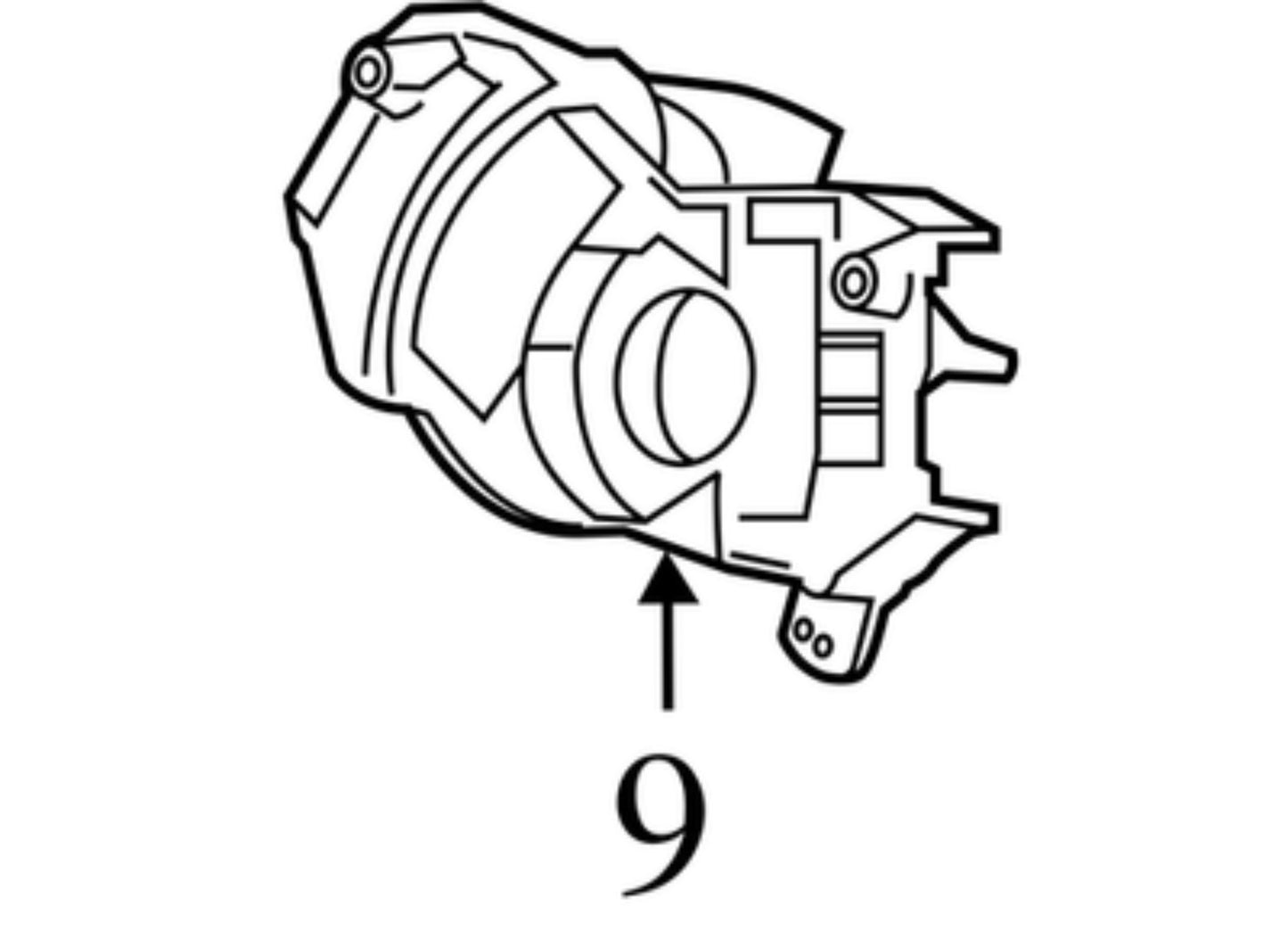 2012-2013 Honda Civic Steering Column Switch Housing OEM