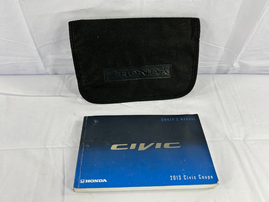 2013 Honda Civic Coupe Owner's Manual Guide with Case OEM