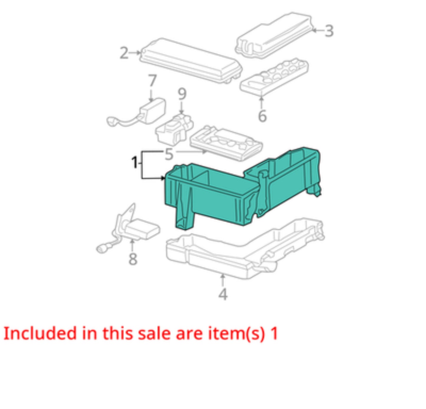 2001-2003 Toyota Sequoia Fuse Box Relay Integration Assembly OEM