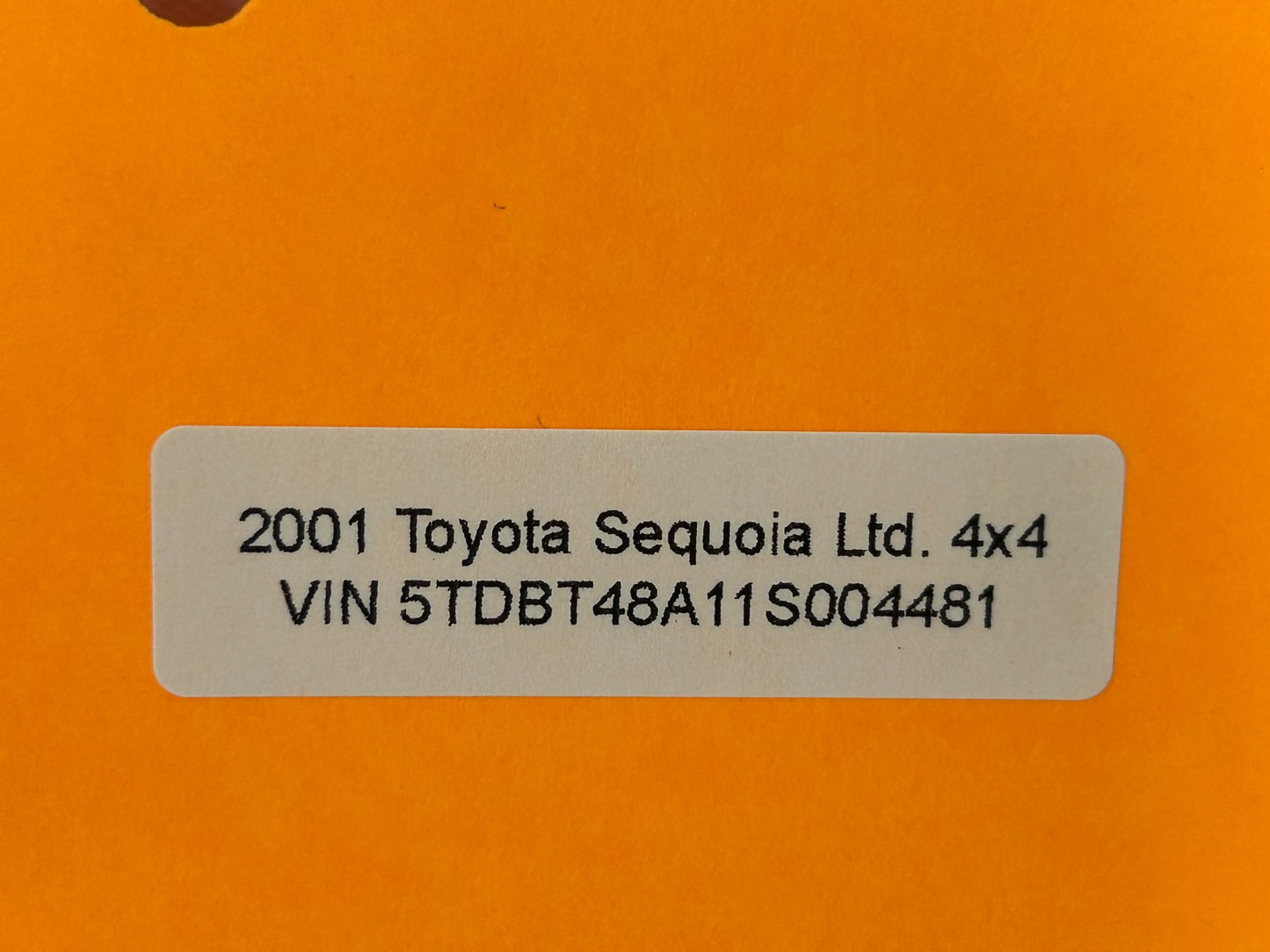 2001-2004 Toyota Sequoia Rear 3rd Row Right Cup Holder 2-CUP OEM