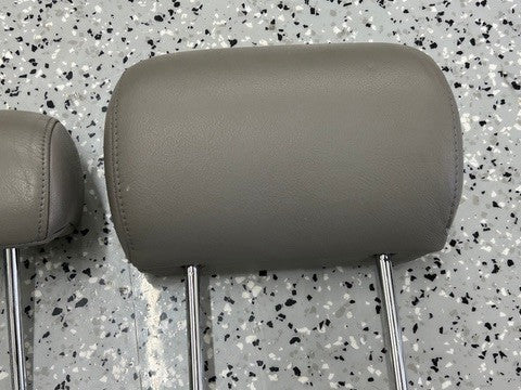 2001-2007 Toyota Sequoia Second Row Headrest Set Gray Leather OEM