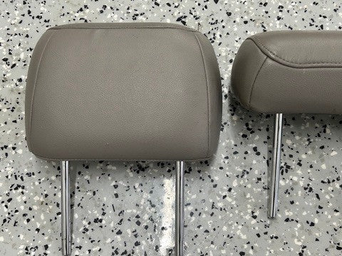 2001-2007 Toyota Sequoia Second Row Headrest Set Gray Leather OEM