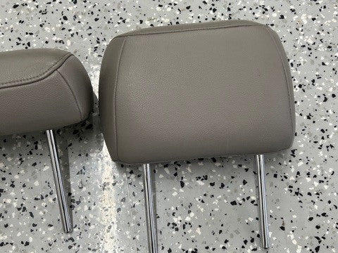 2001-2007 Toyota Sequoia Second Row Headrest Set Gray Leather OEM