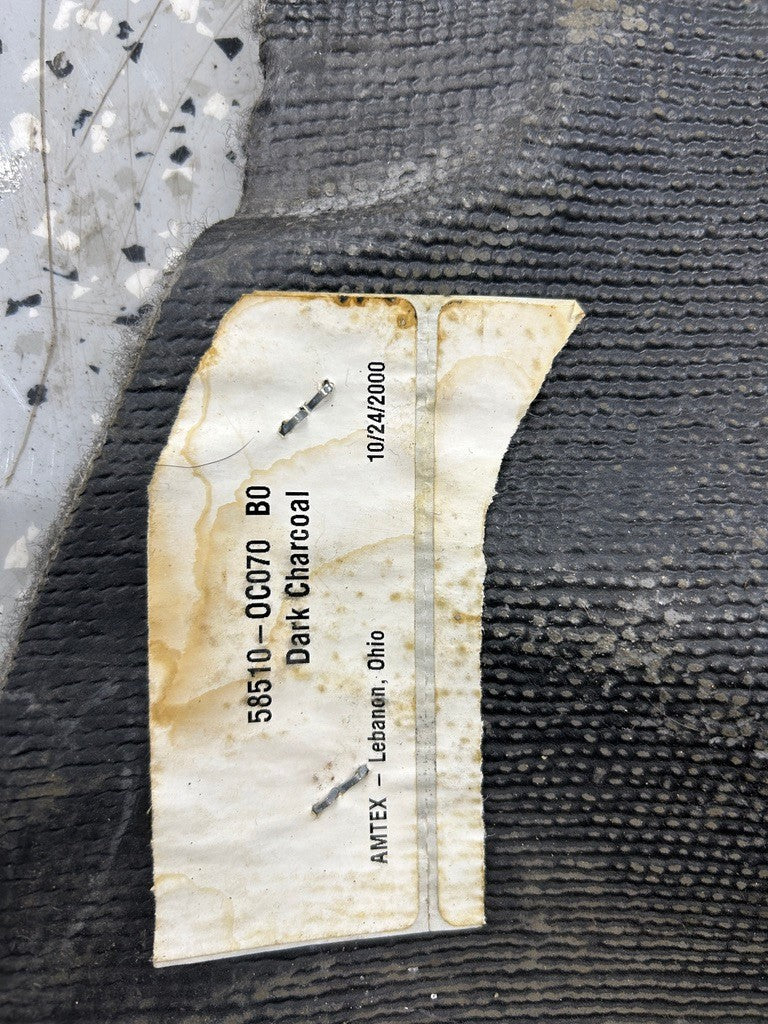 2001-2007 Toyota Sequoia Front Cabin Carpet Mat Gray OEM 58510-OC070