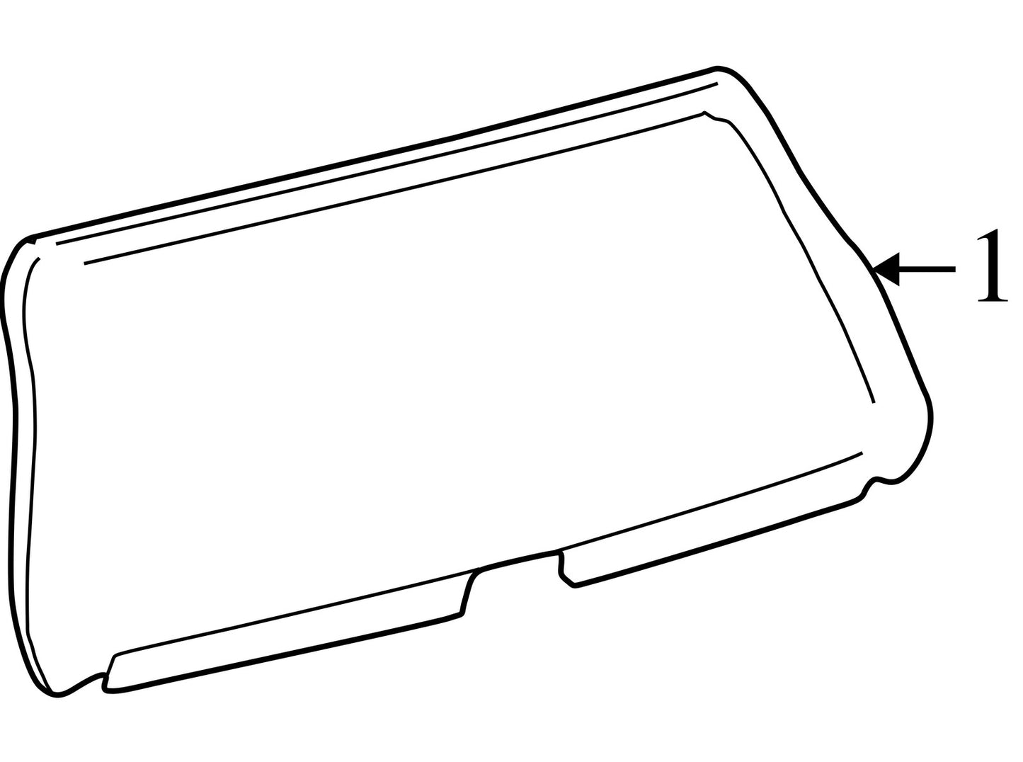 2000-2007 Toyota Sequoia Rear Liftgate Glass OEM Part Number FB21331YPY