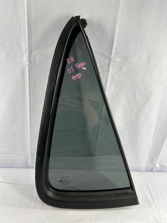 2001-2007 Toyota Sequoia Rear Right Side Vent Glass Quarter Window OEM
