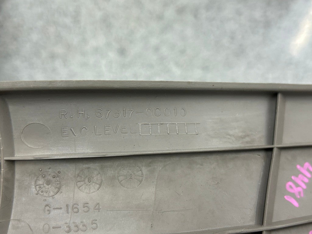 2001-2007 Toyota Sequoia Right Rear Door Sill Plate Gray OEM