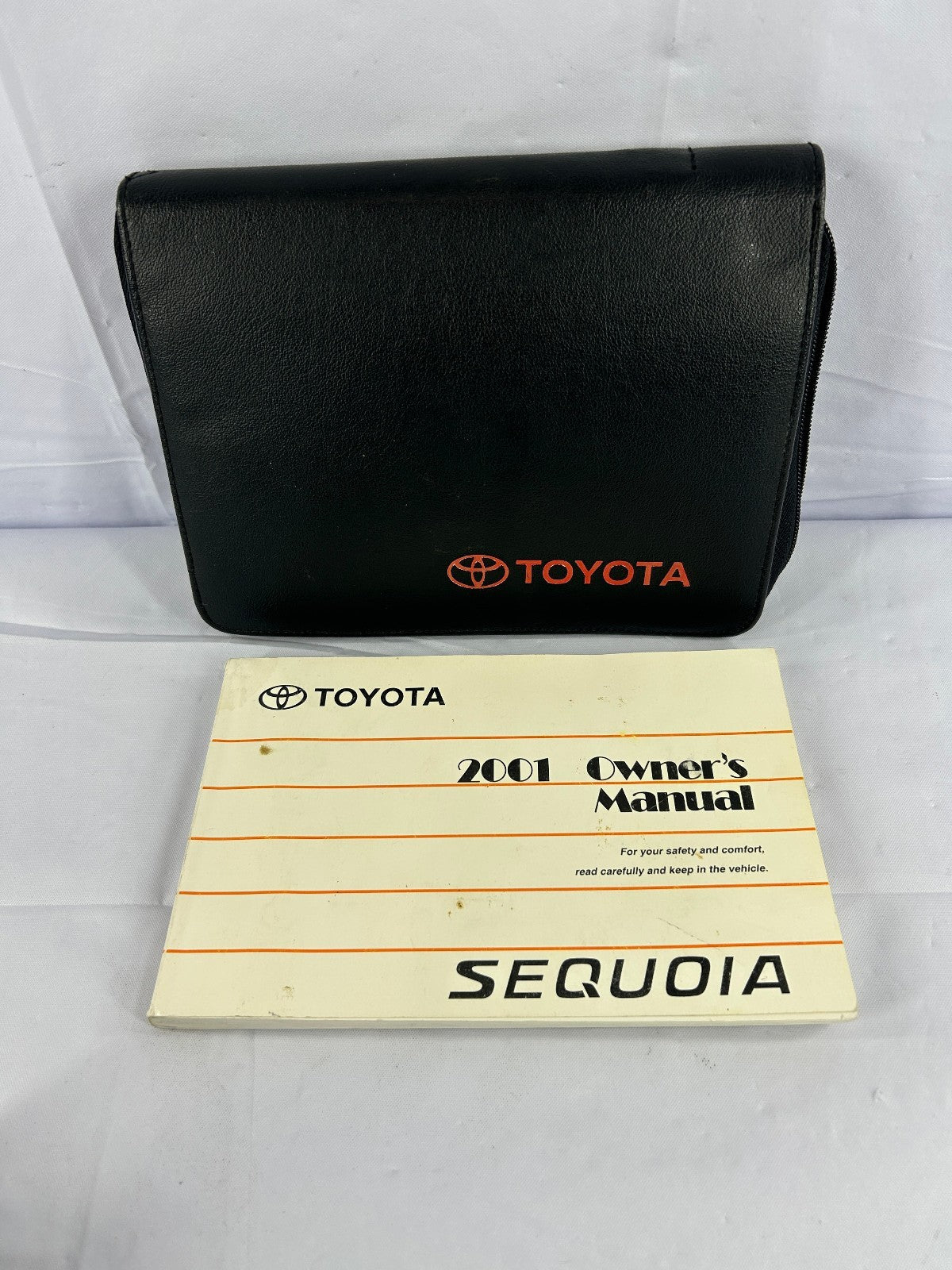 2001 Toyota Sequoia Owner's Manual Guide with Case OEM