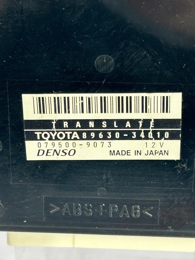 2001-2003 Toyota Sequoia Translate ABS Skid Computer Module 89630-34010 OEM