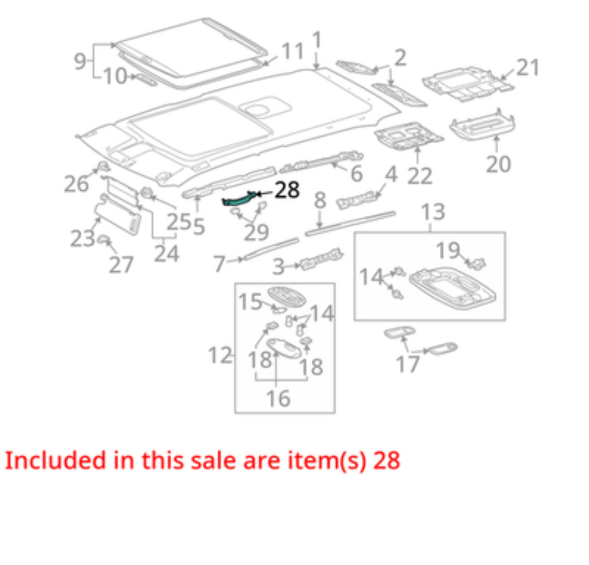 01-07 Toyota Sequoia Right Rear Upper Grab Grip Assist Handle OEM 74610-0C060-B0