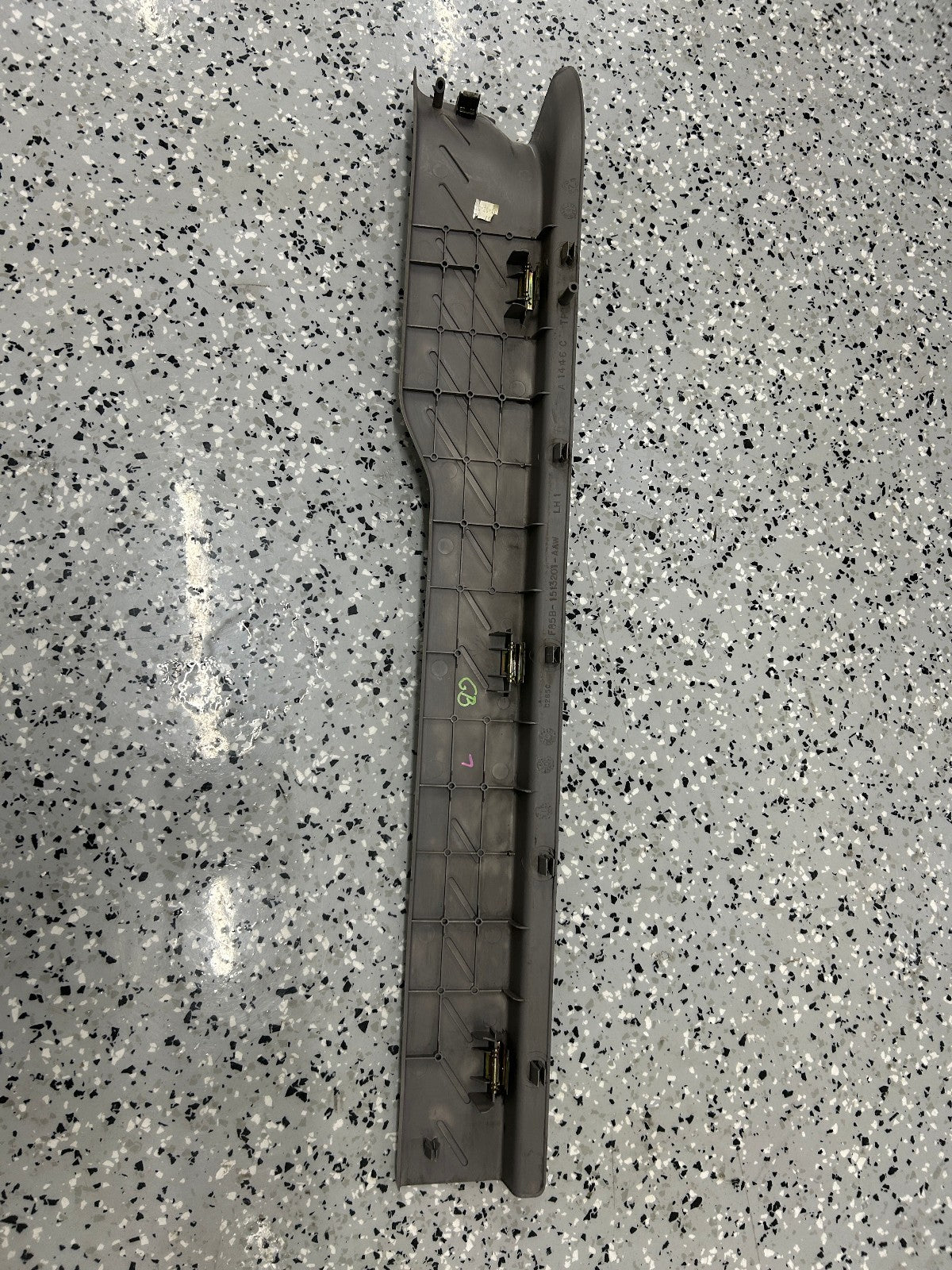 1999-2004 Ford F150 F-150 Left Door Sill Scuff Plate Gray Trim OEM