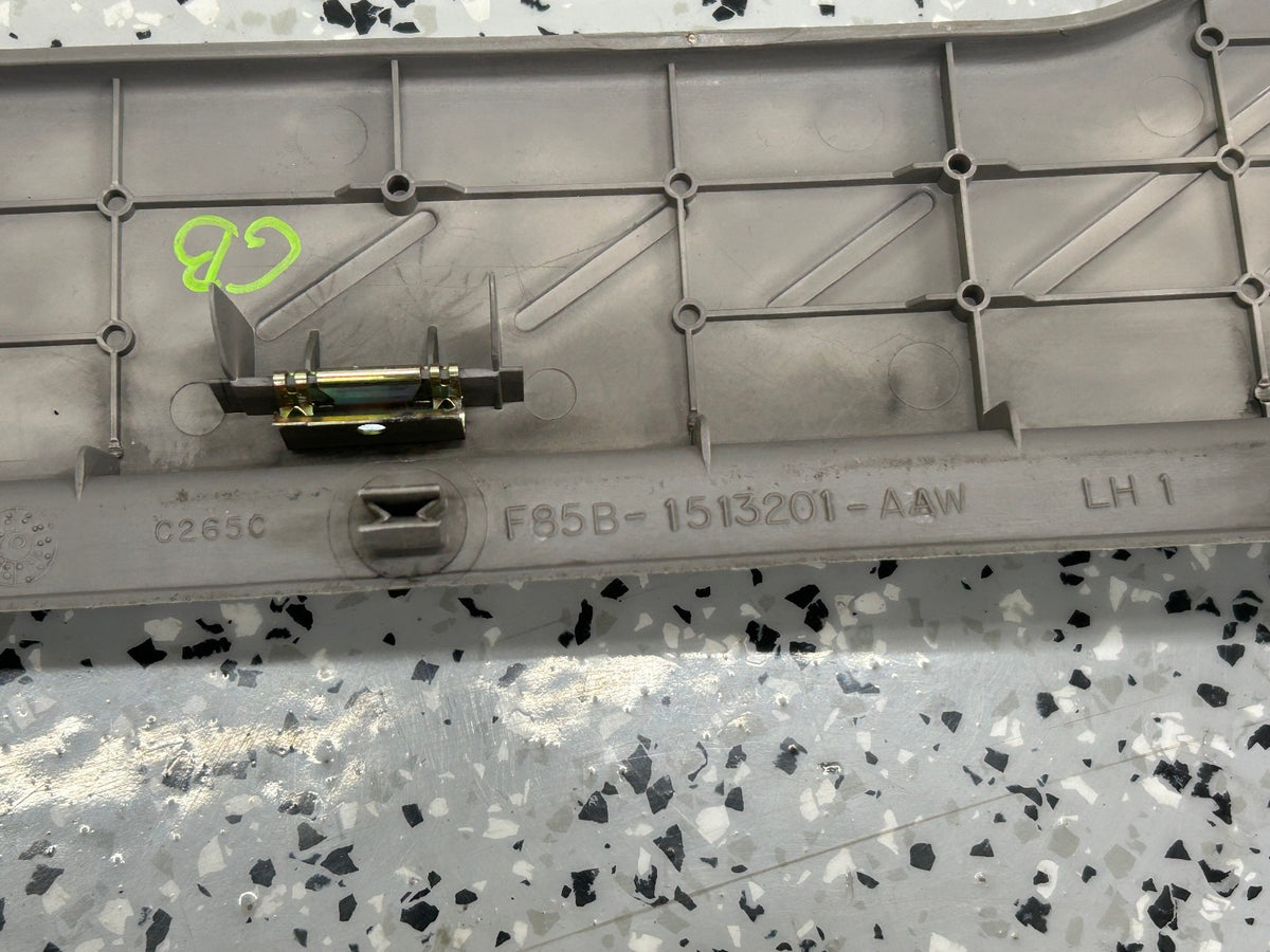 99-04 Ford F150 F-150 Left Door Sill Scuff Plate Gray Trim OEM F85B-1513201-AAW
