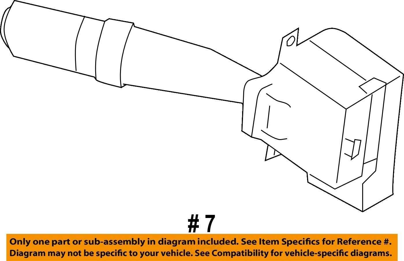 2003-2004 Subaru Forester Windshield Wiper Control Switch Lever Arm OEM