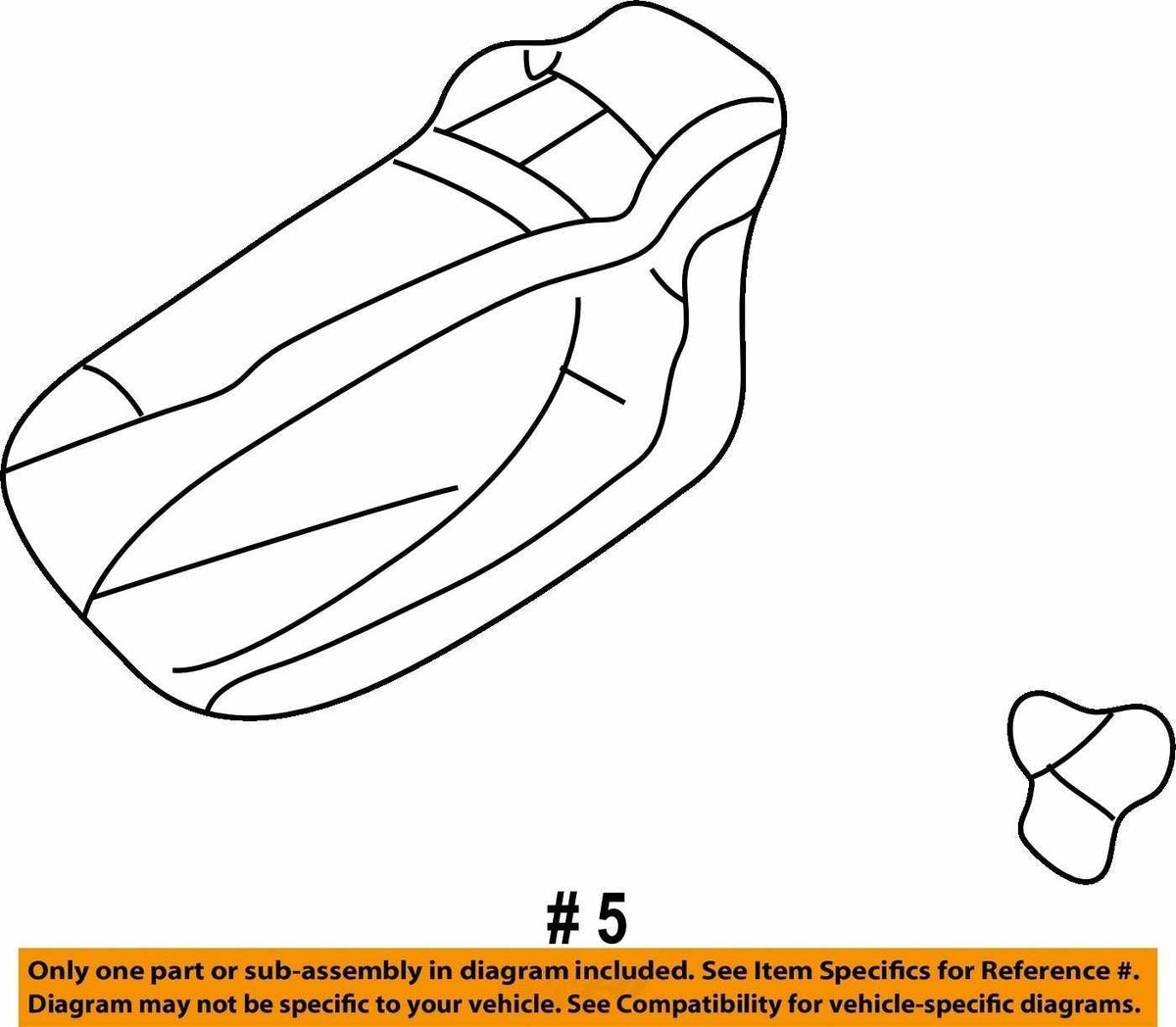 2003-2008 Subaru Forester Rear Left Inner Interior Door Handle OEM 61051SA031ML