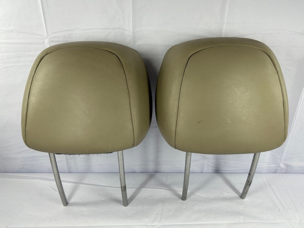 2005-2009 Subaru Legacy Outback Front Headrest Set Leather Tan OEM